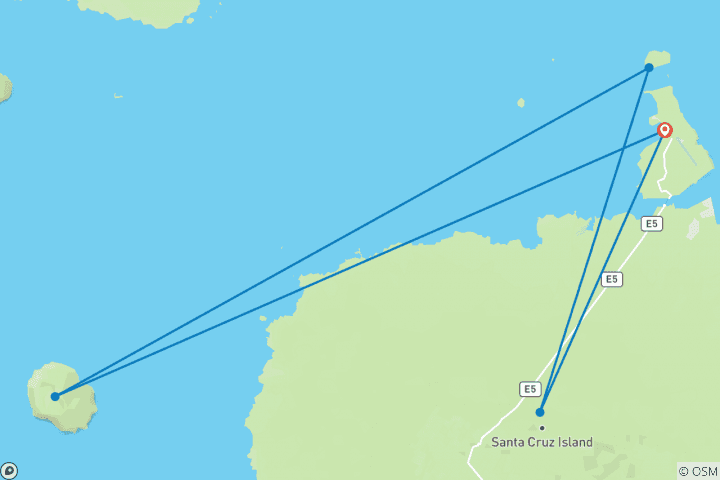 Carte du circuit Plongée sous- marine aux Galápagos - 5 jours