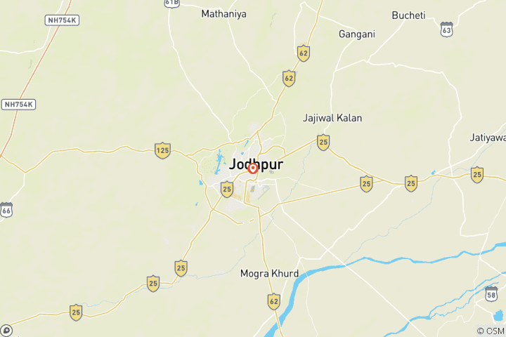 Mapa de Explorando la Ciudad azul: excursión a Jodhpur