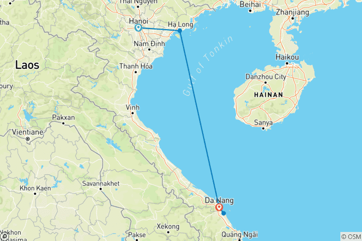 Carte du circuit 8 jours Le charme du nord rencontre les délices du centre