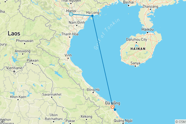 Carte du circuit 8 jours Le charme du nord rencontre les délices du centre