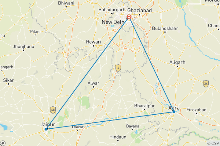 Carte du circuit Offre limitée : Célébration du festival des couleurs avec le Triangle d'Or