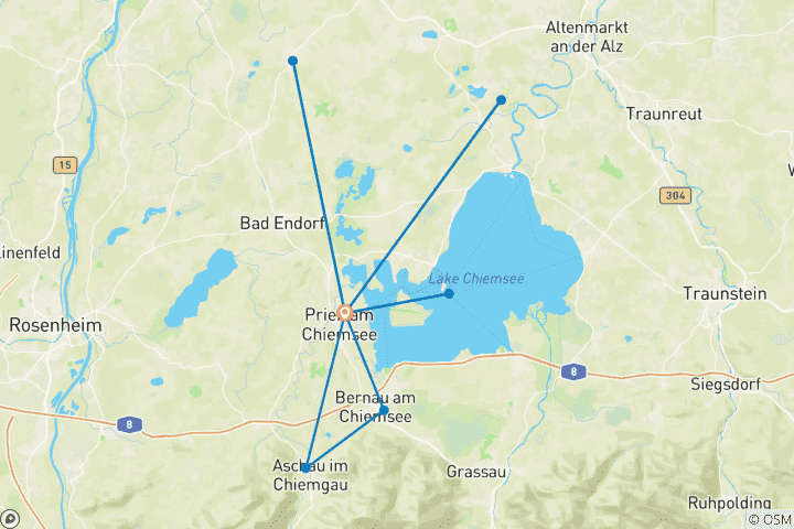 Karte von Sternfahrt Chiemsee