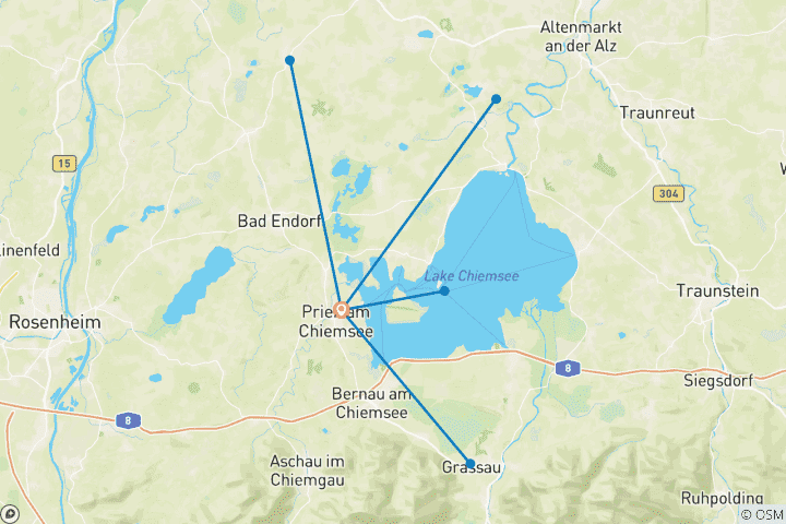 Karte von Sternfahrt Chiemsee