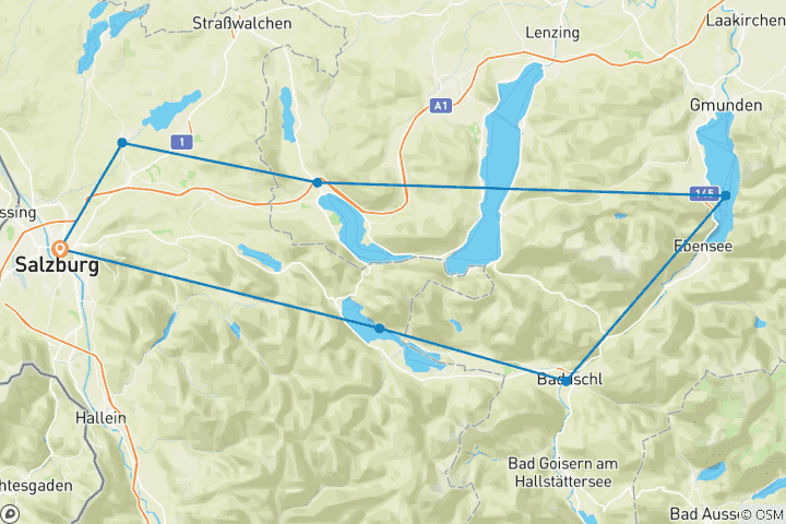 Mapa de Diez lagos y Sonrisas y lágrimas 7/6