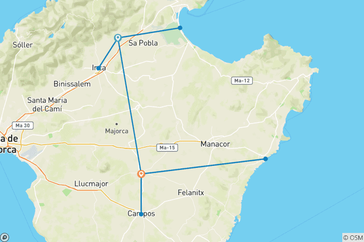 Map of Majorca - Finca Tour with Charm