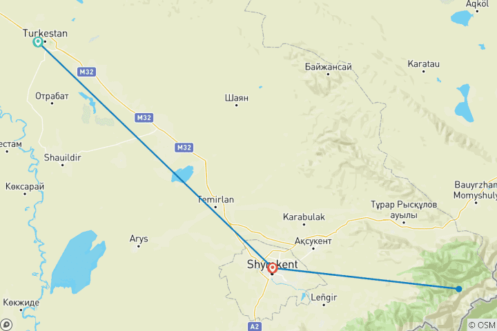 Map of Сaptivating Turkestan