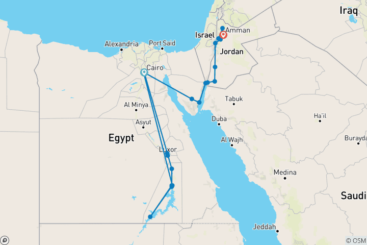 Map of Nabateans & Nubians