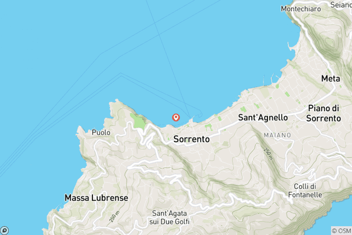 Map of 3 Days South Italy Trip: Food Experience in Sorrento