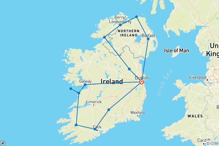 Map of Wild Atlantic Experience