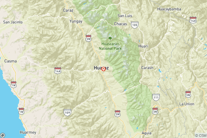 Map of Trek & Climb: Nevado Vallunaraju (5685m)