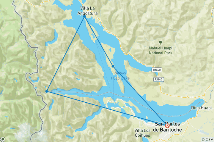 Map of Best of Bariloche in 3 nights