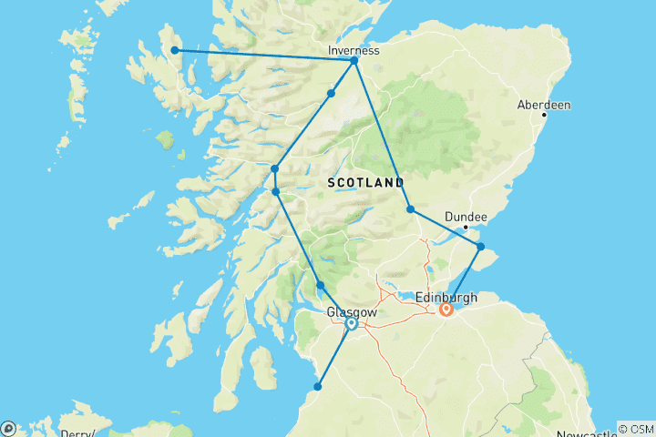 Map of Scottish Royal