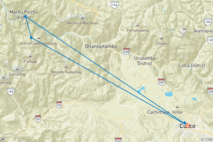 Mapa de El encanto de Cusco