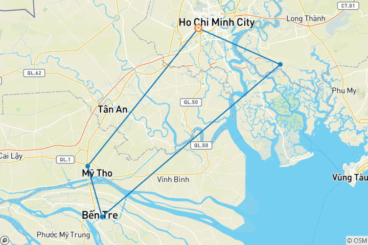 Map of IMPRESSIVE SAI GON 4 DAYS 3 NIGHTS