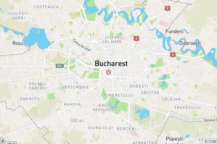 Karte von Feiern Sie das NEUE JAHR in Bukarest
