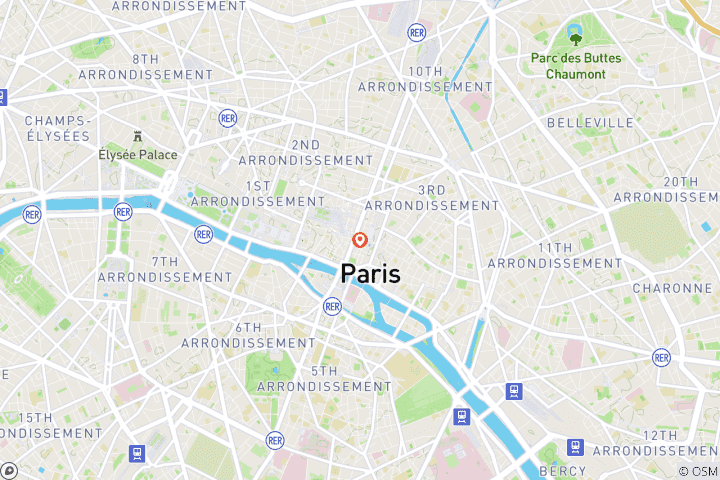 Carte du circuit Paris, Oh La La ! | 5 jours