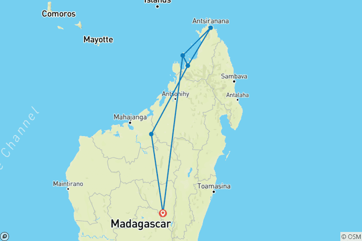 Mapa de Escapada al Extremo Norte hacia el Corazón del Archipiélago