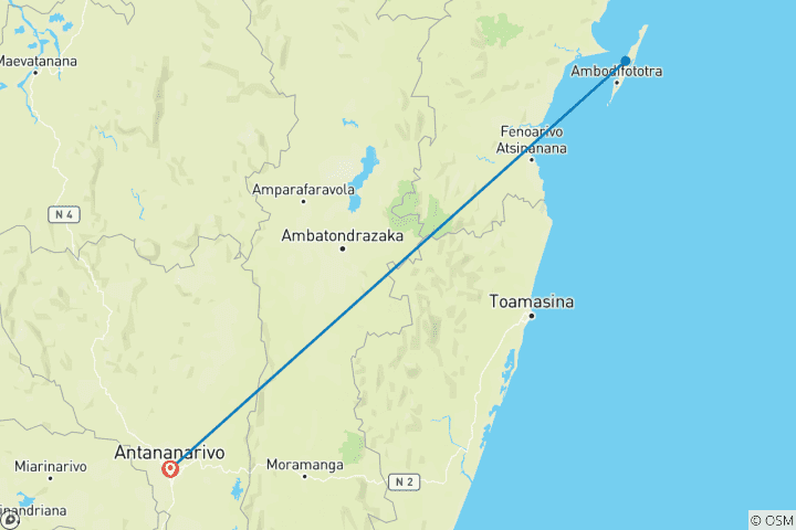 Carte du circuit Découverte des baleines