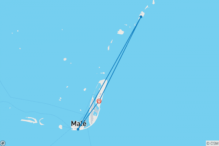 Map of Surfing Maldives - Sultan’s, Honkey’s, Jailbreaks, Ninjas and Lohi’s