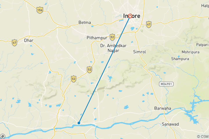 Mapa de Peregrinación a Jyotirlinga y maravillas históricas