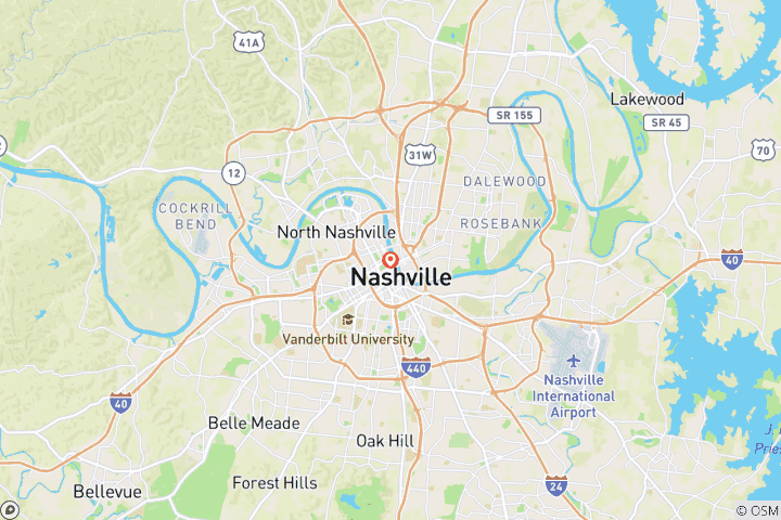 Map of CMA Fest 2025 - 5 Night Package