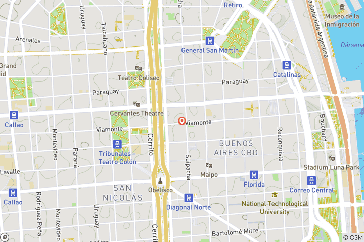 Map of Classic Buenos Aires Tour in 4 days