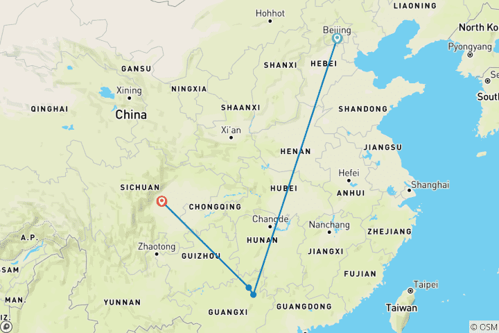 Map of CHINA LUXURY WELLNESS AND SPA RETREAT