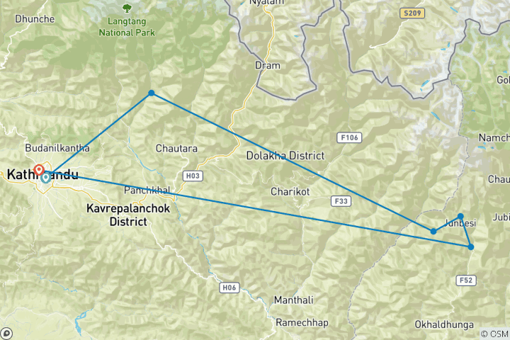 Map of PIKEY PEAK TREK – 10 DAYS