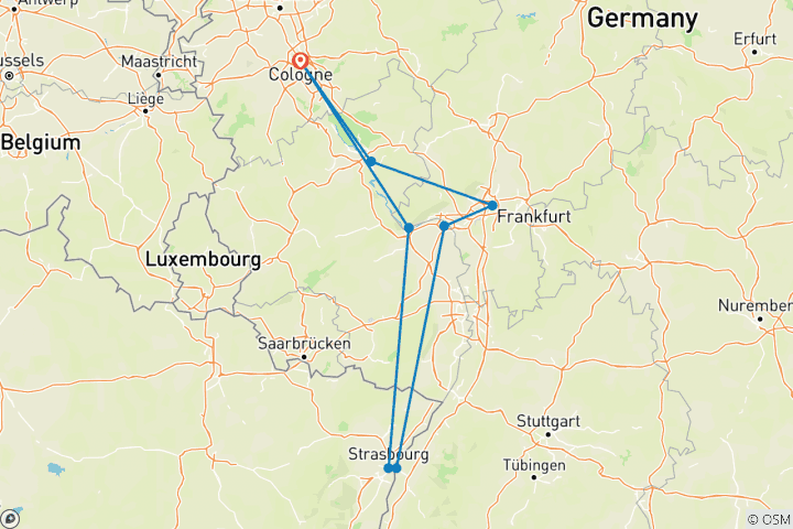 Karte von Rhein Silvester 2026