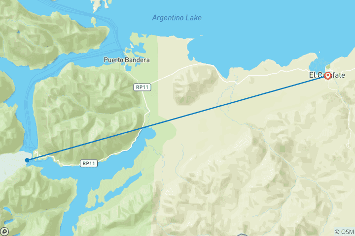 Map of 4-Days and 3 Nights: El Calafate Majestic Wonders