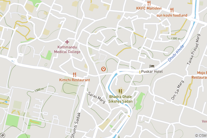 Karte von Tagesausflug: Kathmandu-Tal Wanderung (6-7 Stunden)