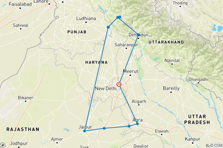 Kaart van Gouden Driehoek & Himalaya Havens