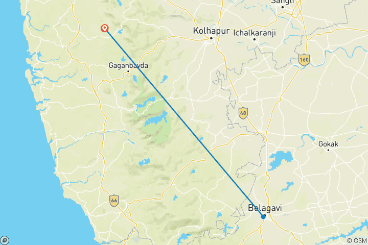 Map of Gateway to Heritage: From Goa to Belgaum