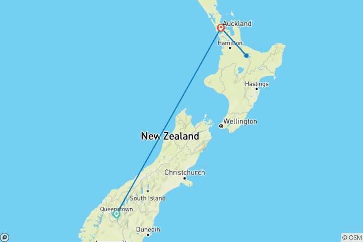 Map of New Zealand Panorama (2024/2025, 7 Days)