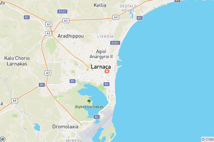 Map of Easy Holidays Larnaca