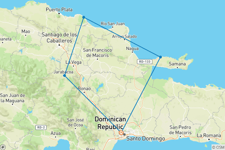 Carte du circuit La République dominicaine a tout pour plaire - 8 jours