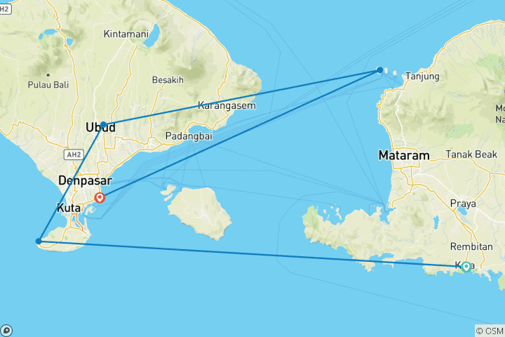 Map of Customized Indonesia Holiday, Private Local Guide & Daily Depart