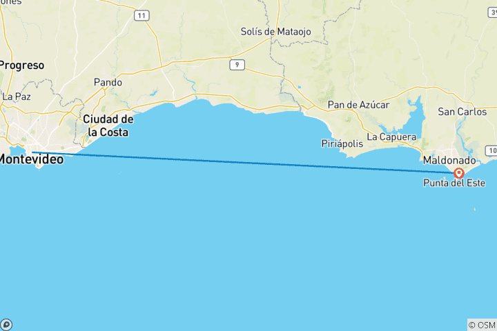 Carte du circuit Punta del Este Express - 3 jours