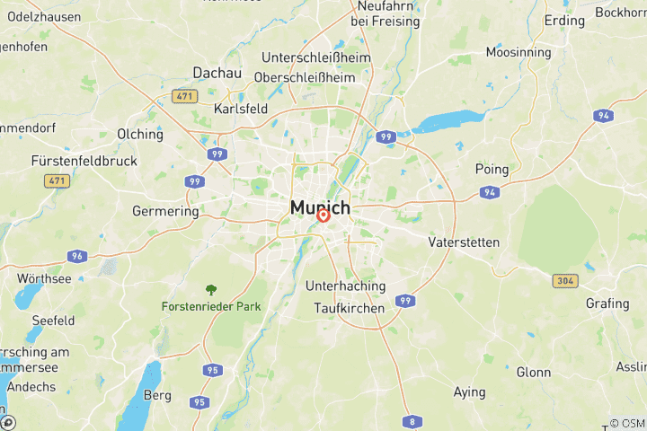 Map of Oktoberfest (Start Munich, 4 Days)