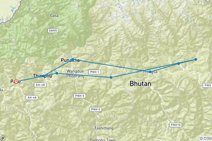 Map of Essence of Bhutan