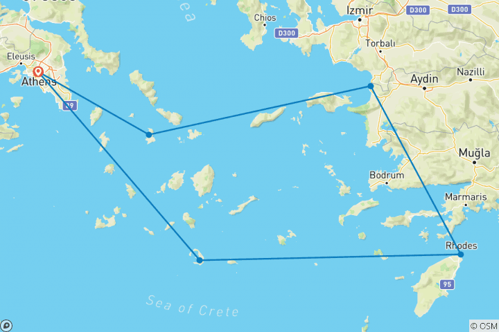 Karte von Mediterrane Träume (Winter, 8 Tage)