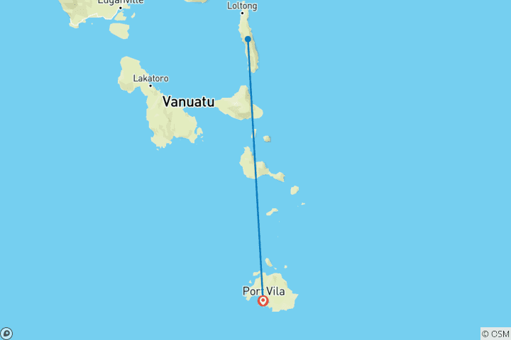 Map of Vanuatu Expedition: Land Diving Festival