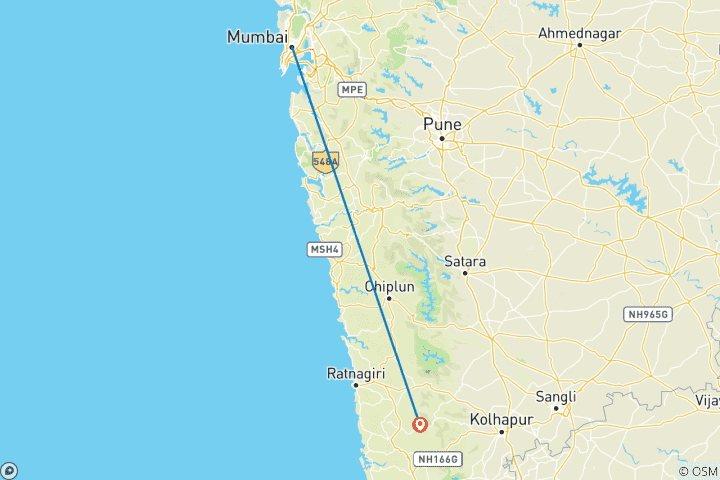 Map of Mumbai & Goa Explorer: Sun, Sand, and Serenity