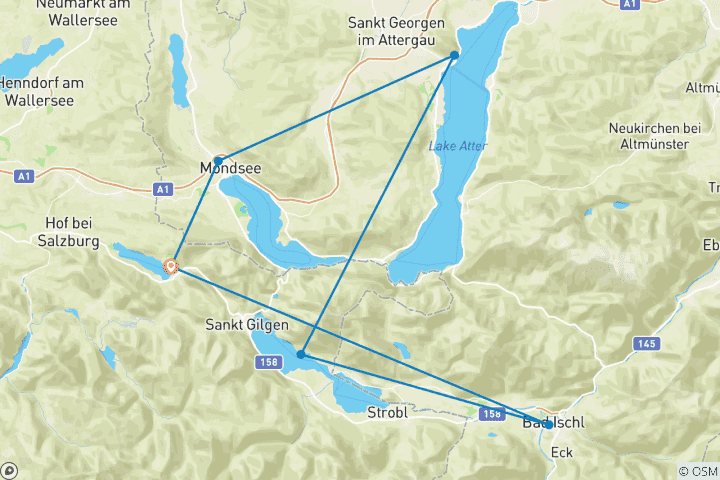 Map of Ten Lakes Trekking Tour