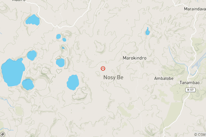 Map of Immersion in the sumptuous Nosy Be archipelago for 3 days