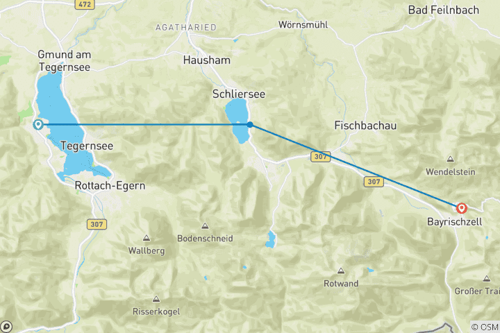 Map of Bavarian Alps & Lakes