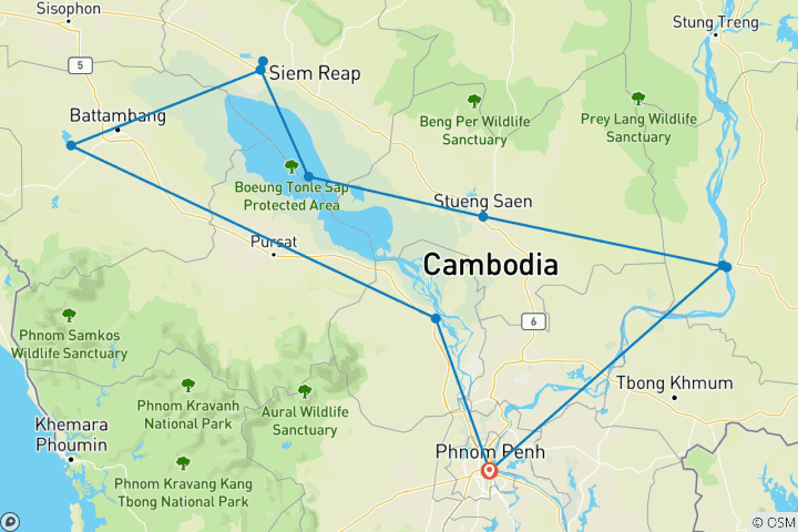 Kaart van Het beste van Cambodja