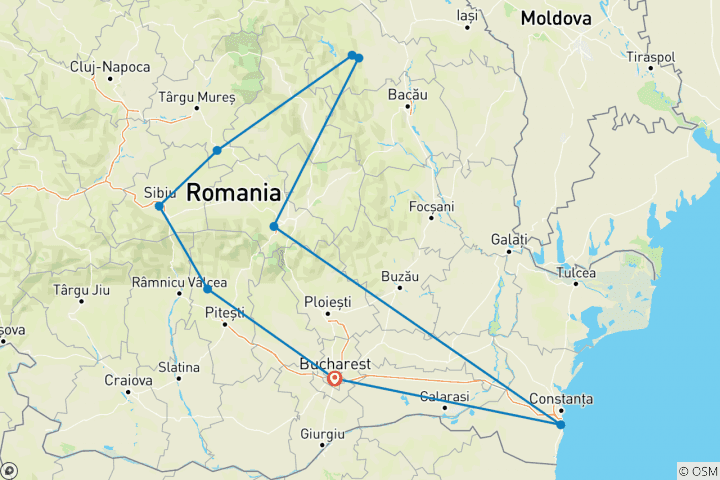 Kaart van Roemenië – de diepgaande reis