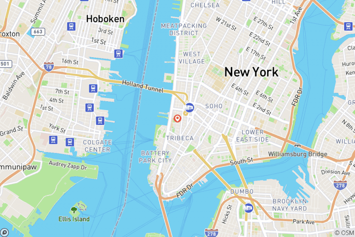 Karte von New York City: Städtereise