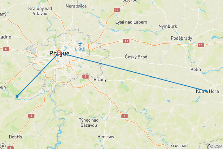 Map of Fantastic week in Prague all inclusive